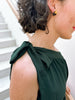One Shoulder Maxi Dress in Forrest Green