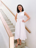 Folded Dress in White