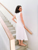 Folded Dress in White